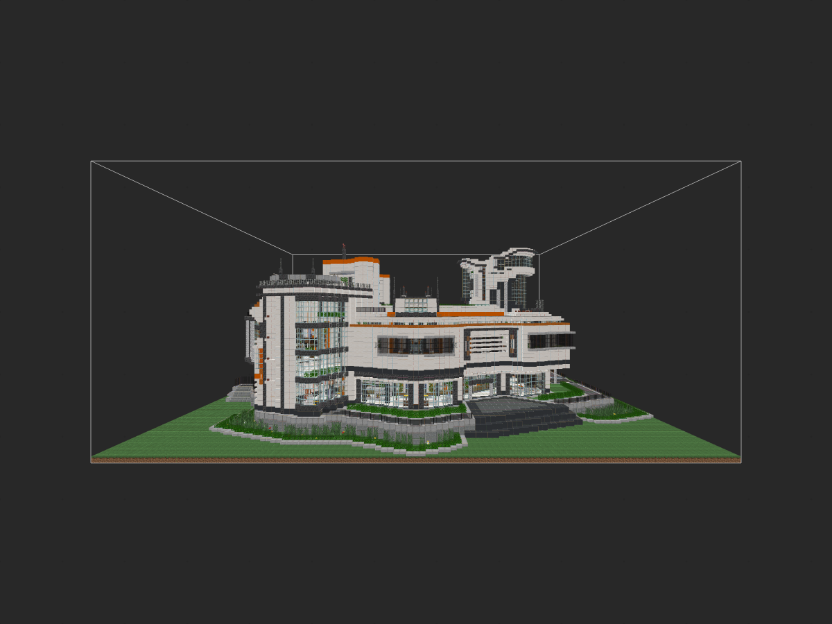 我的世界科幻建筑教程：科技研发中心内饰篇（我的世界投影）——欢迎光临UP主“寒舍”！-投影工坊