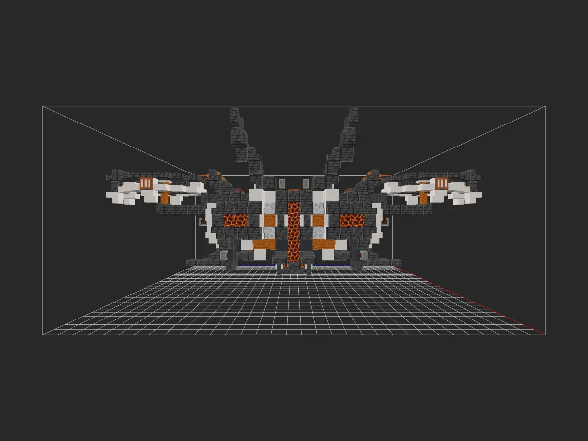 我的世界科幻载具教程：量产型蜂鸟穿梭机（我的世界投影）——性能已完全超越老式原型机！-投影工坊