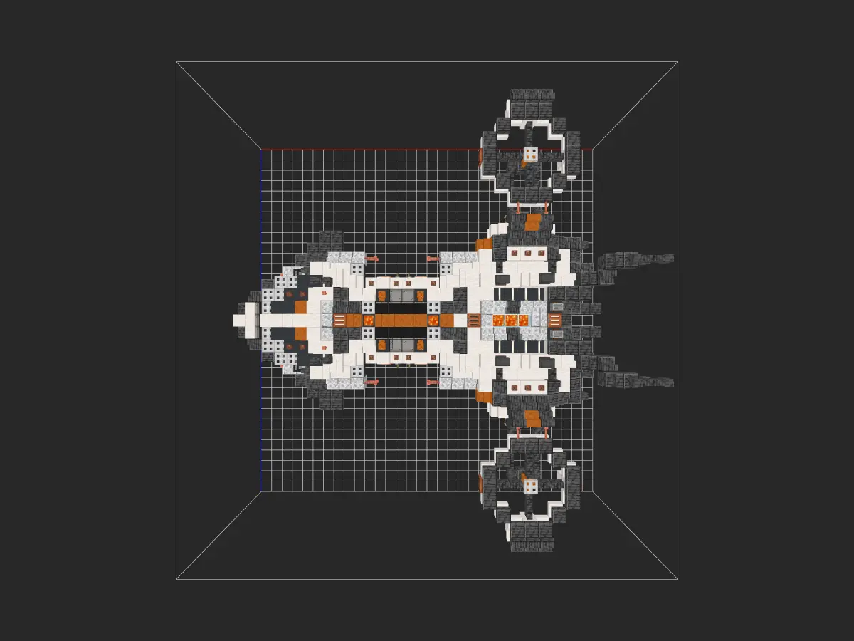 我的世界科幻载具教程：量产型蜂鸟穿梭机（我的世界投影）——性能已完全超越老式原型机！-投影工坊
