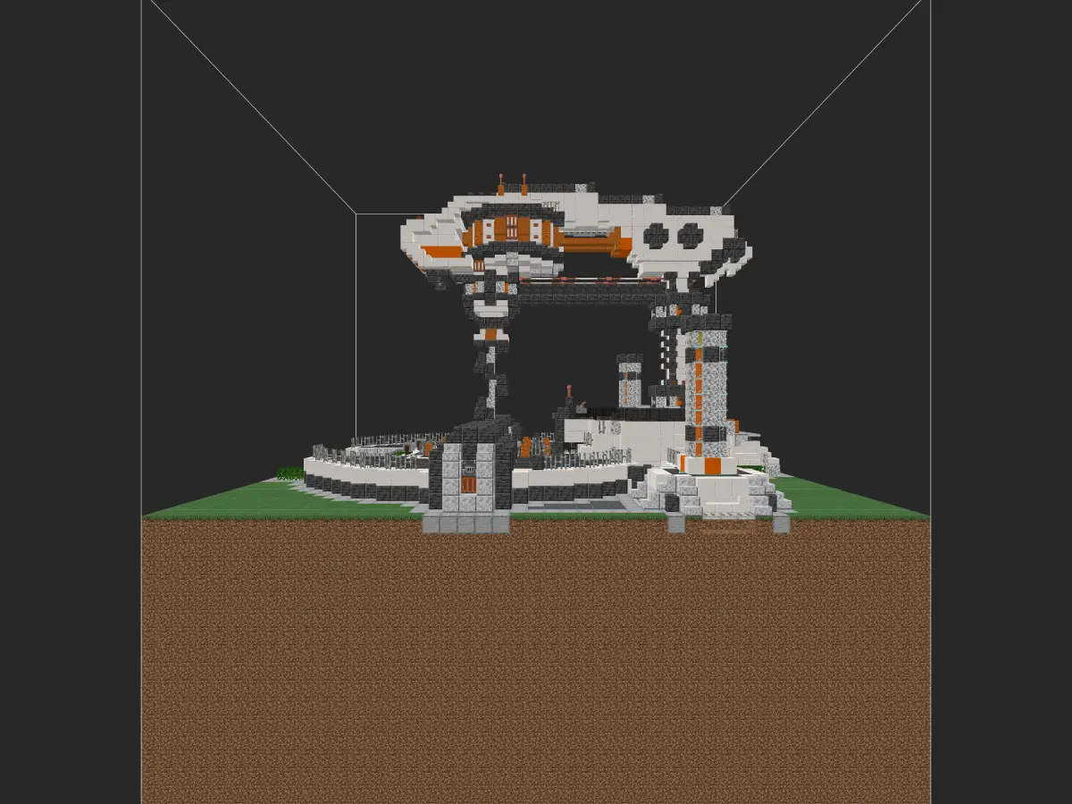 我的世界科幻建筑教程：矿物采集平台（我的世界投影）——这样的科幻矿机，你不会拒绝！-投影工坊