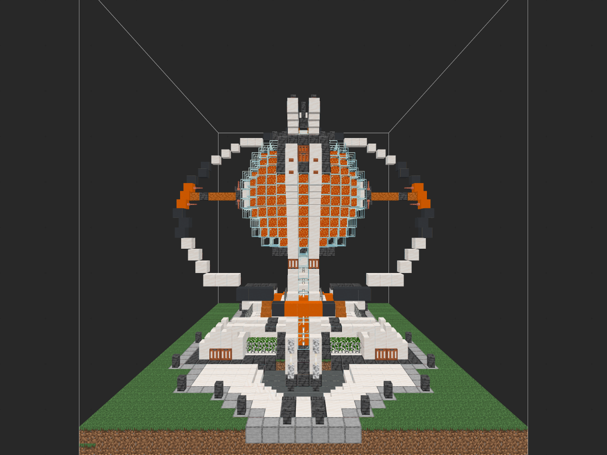 我的世界科幻建筑教程：熔岩贮存罐（我的世界投影）——工业区的科幻粮仓，附送小场景地图！-投影工坊