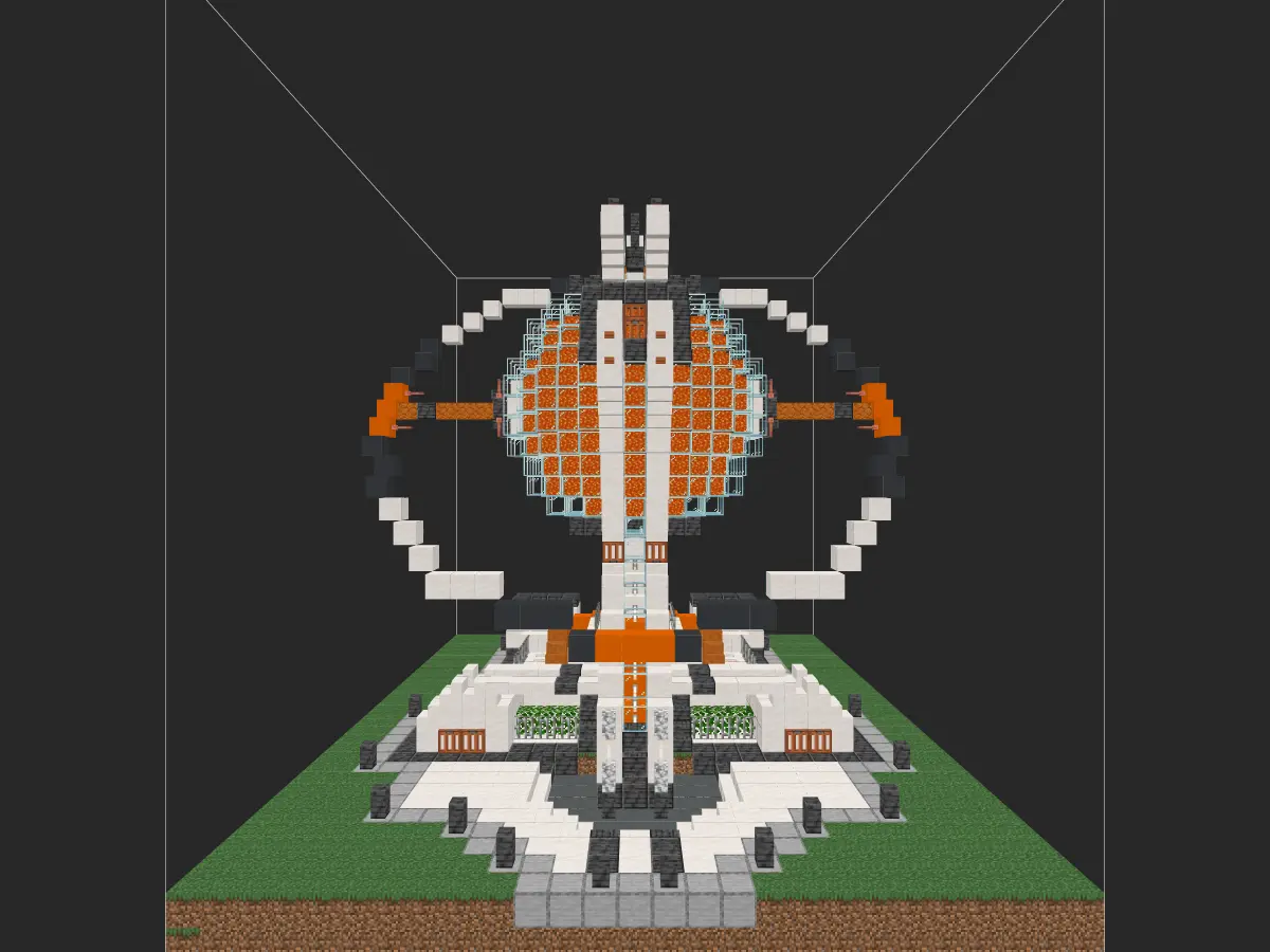 我的世界科幻建筑教程：熔岩贮存罐（我的世界投影）——工业区的科幻粮仓，附送小场景地图！-投影工坊