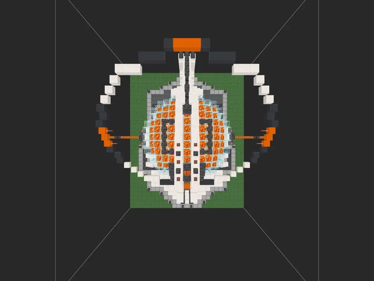 我的世界科幻建筑教程：熔岩贮存罐（我的世界投影）——工业区的科幻粮仓，附送小场景地图！-投影工坊