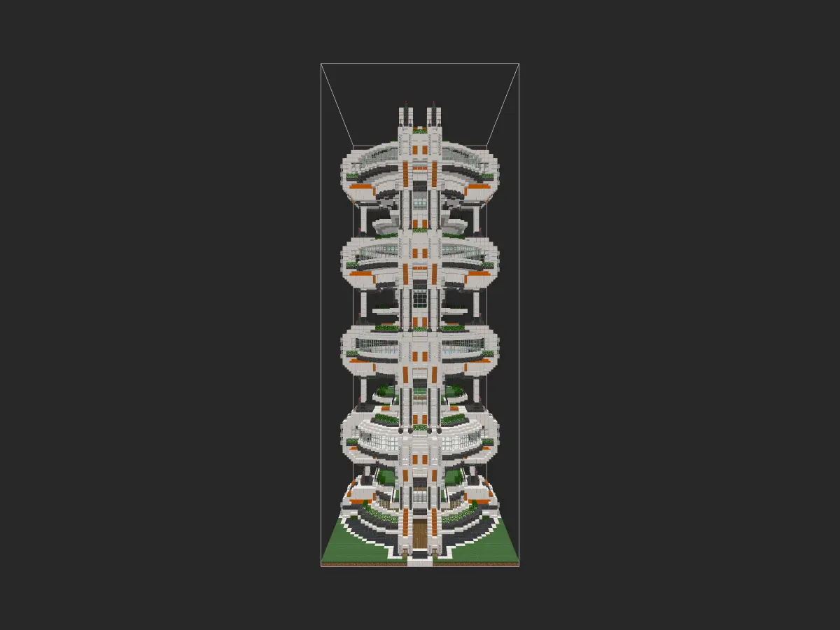我的世界科幻建筑教程：★朴实简单的科研住宅★（我的世界投影）——采光充足大平层，即刻预定！-投影工坊