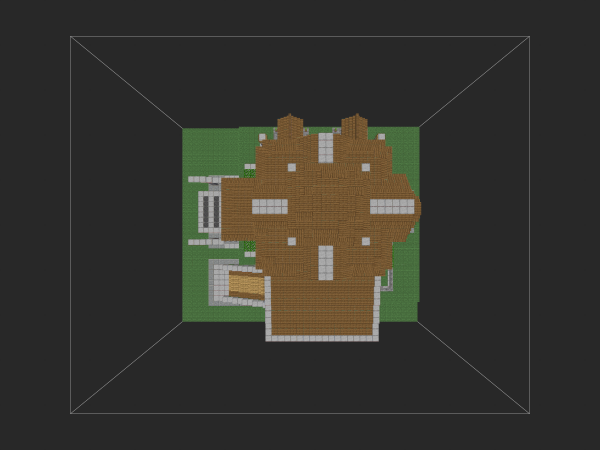 我的世界生存建筑教程：超薄墙壁的雨林府邸（我的世界投影）——悄悄惊艳服务器出生点！-投影工坊