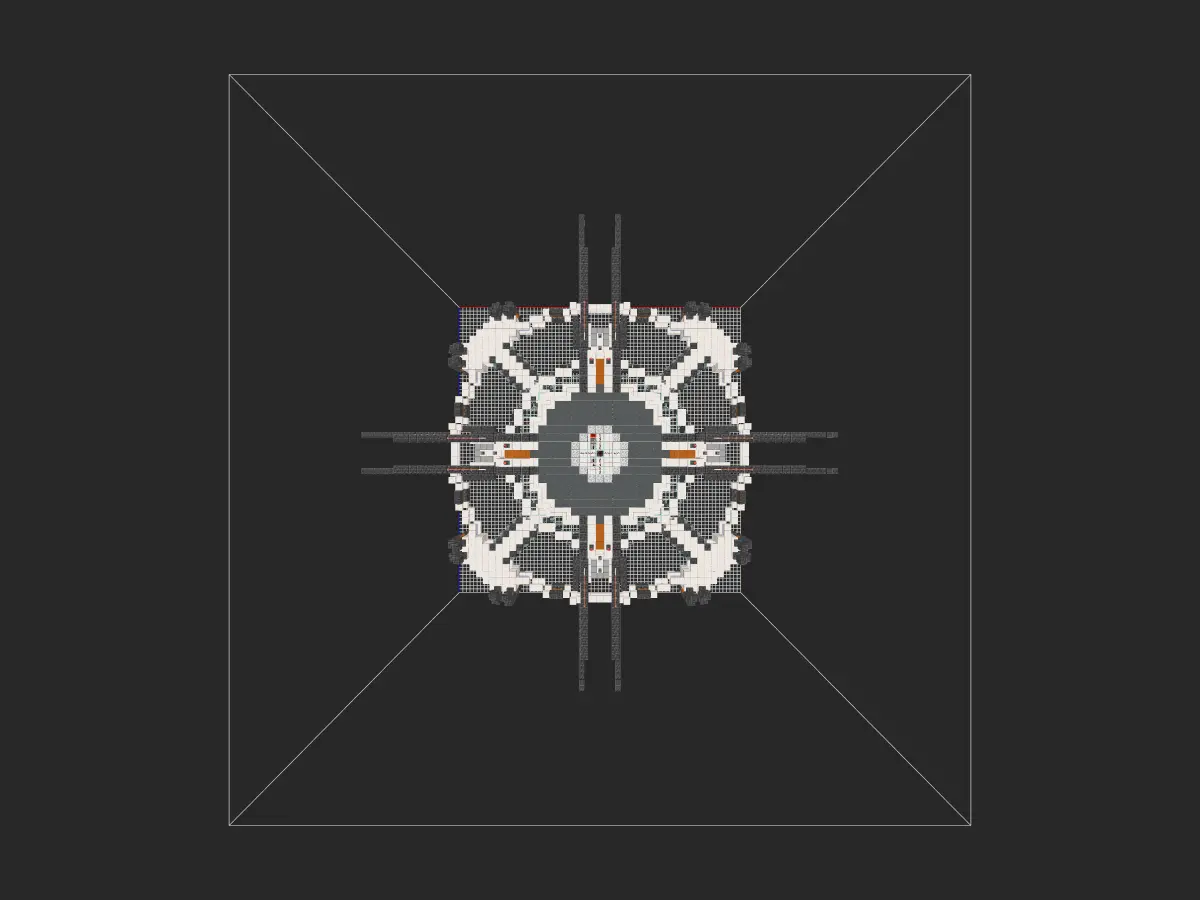 我的世界科幻建筑教程：天基轨道卫星「鱼叉」（我的世界投影）——高空轨道轰炸准备就绪！-投影工坊