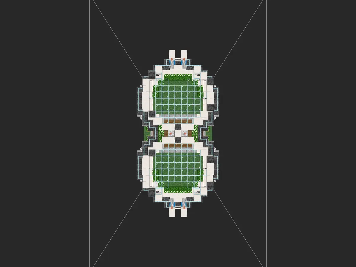 我的世界科幻建筑教程：堆叠式立体自动农场（我的世界投影）——村民用了都说好的高效农业！-投影工坊