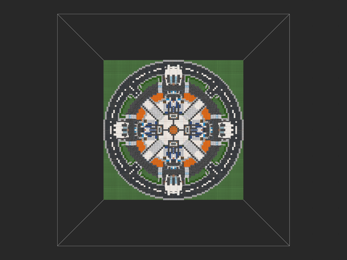 我的世界科幻建筑教程：地热环形加速器（我的世界投影）——B格满满的基地出生点！-投影工坊