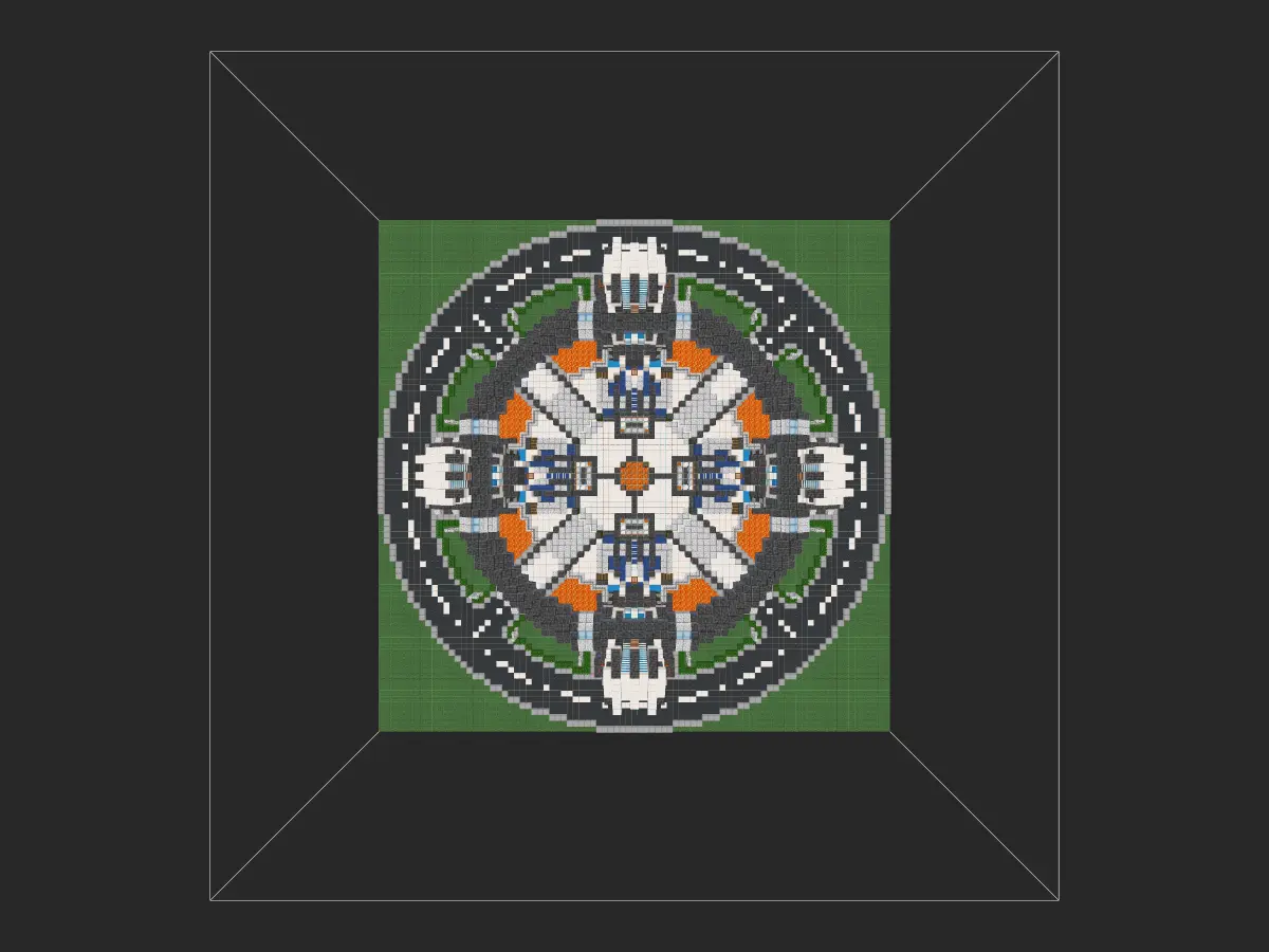 我的世界科幻建筑教程：地热环形加速器（我的世界投影）——B格满满的基地出生点！-投影工坊