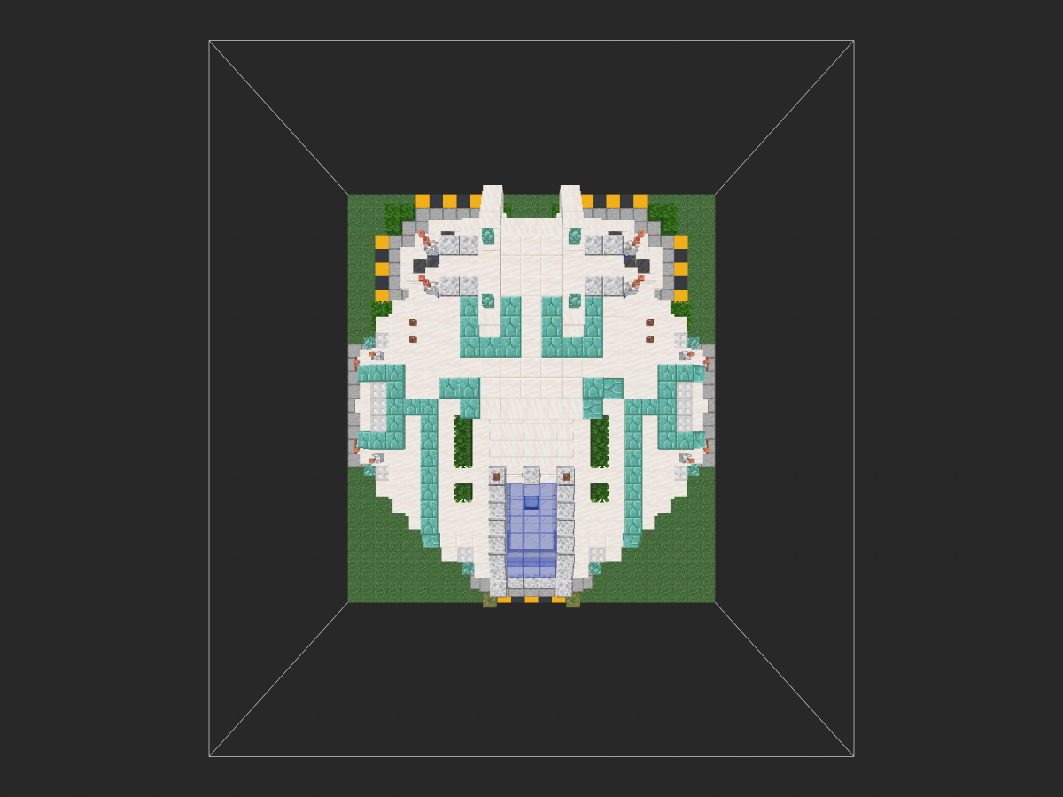 我的世界科幻建筑教程：先遣基建仓库（我的世界投影）——内置地狱门，拓展新区域的好伙伴！-投影工坊