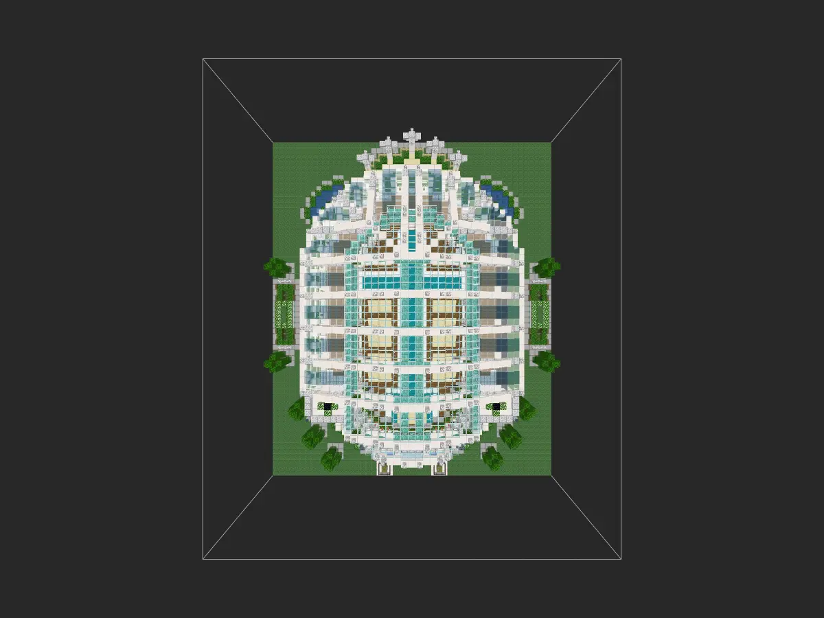 我的世界教堂建筑教程：末影龙事迹宣传站（我的世界投影）——信仰末影龙的奇怪教堂！-投影工坊
