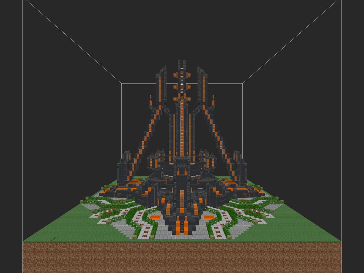 我的世界科幻建筑教程：恒星级通信基站（我的世界投影）——流体能源驱动，远距离通信覆盖！-投影工坊