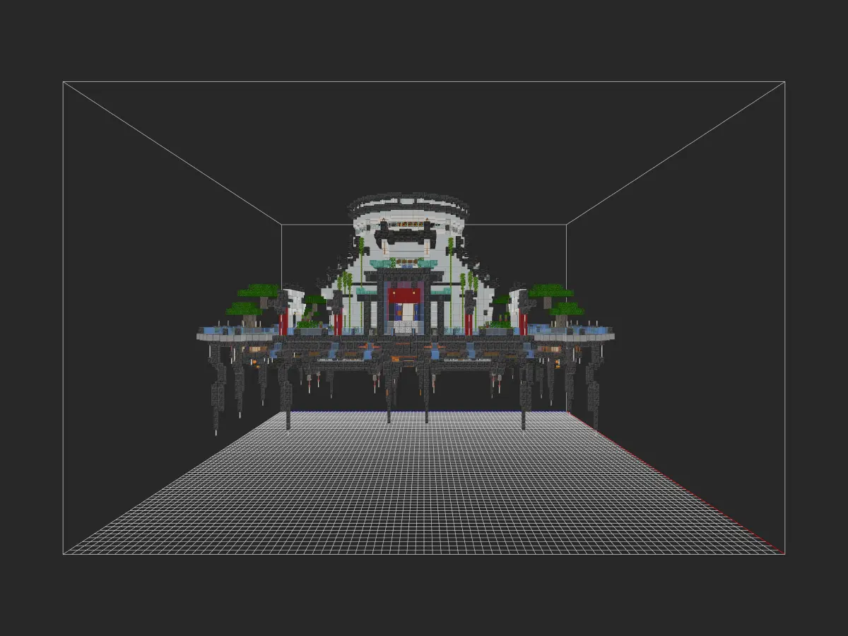 我的世界建筑教程：仙舟先遣空港内饰篇（我的世界投影）——现代多层级设计，兼顾生存与审美！-投影工坊