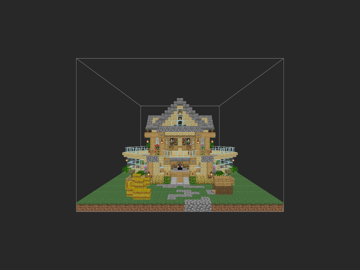 我的世界新手向建筑教程：超级简单的萌新快乐房（我的世界投影）——材料随处可见！-投影工坊