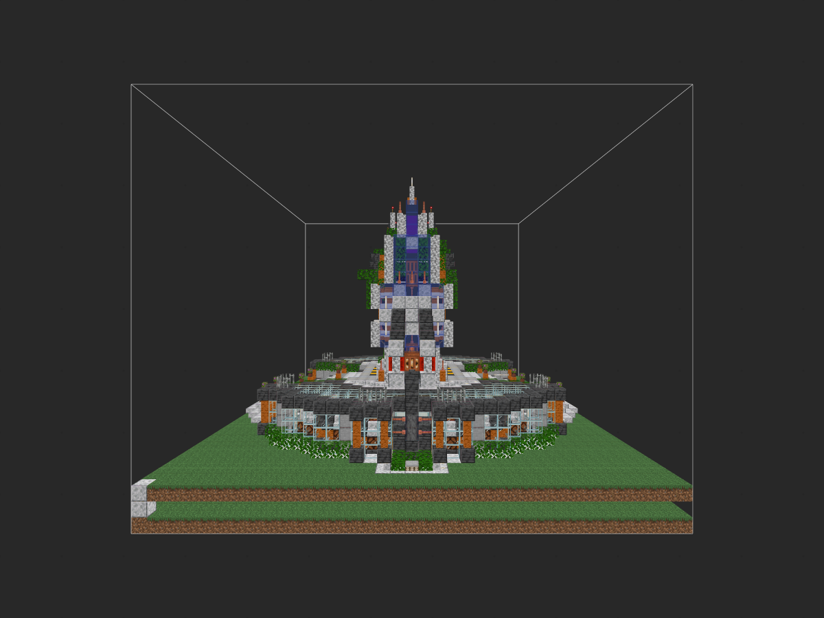 我的世界生存建筑教程：空间折跃节点（我的世界投影）——带跑马灯的下界传送门超酷炫！-投影工坊