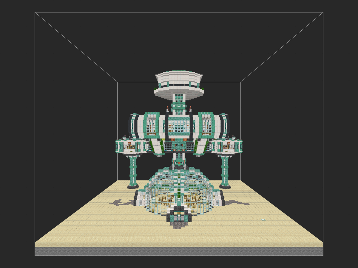 我的世界现代水下建筑教程：海洋探索基地（我的世界投影）——征服海洋从这里开始！-投影工坊