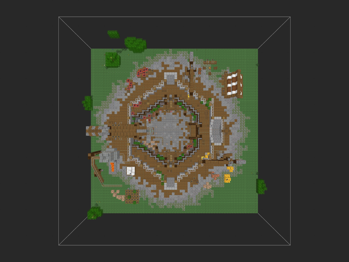 我的世界中世纪建筑教程：矿坑营地（我的世界投影）——做一个有仪式感的专业矿工！-投影工坊