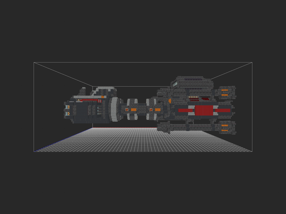 我的世界科幻建筑教程：揭秘！人族星港（我的世界投影）如何生产大和战列舰！-投影工坊