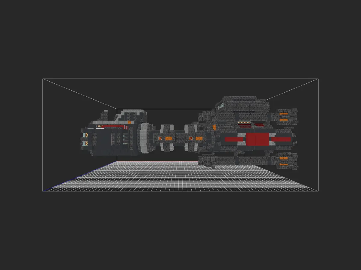 我的世界科幻建筑教程：揭秘！人族星港（我的世界投影）如何生产大和战列舰！-投影工坊