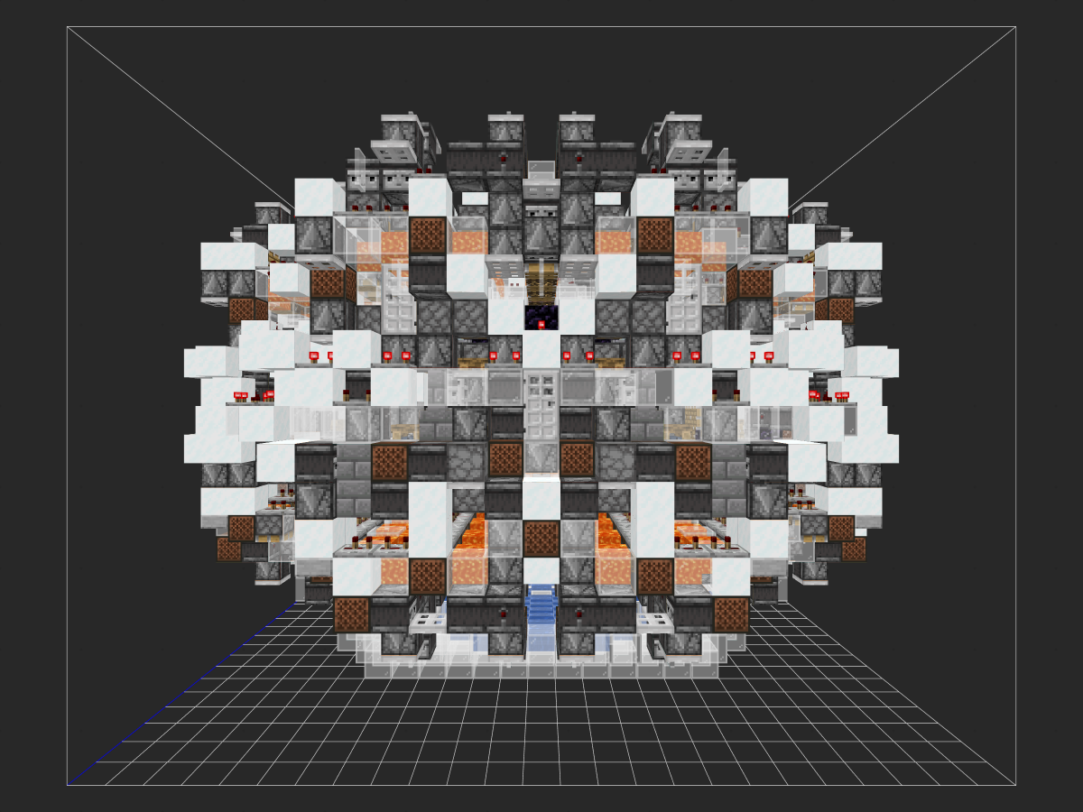 百万刷石机（103万/h）🔥 1.19+ 极低卡顿 ⛏️ 纯生存可用 | 无粉/无轨/抗卸载-投影工坊