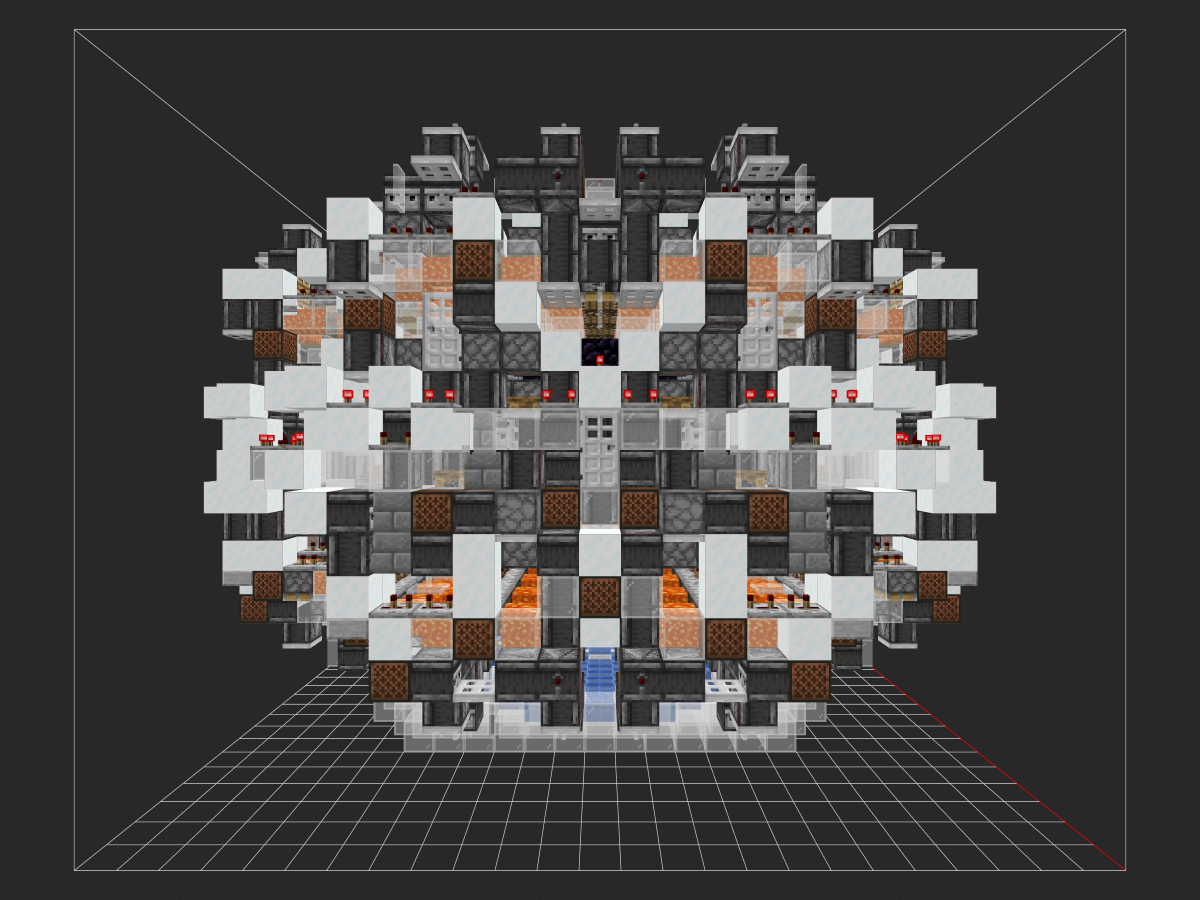 百万刷石机（103万/h）🔥 1.19+ 极低卡顿 ⛏️ 纯生存可用 | 无粉/无轨/抗卸载-投影工坊
