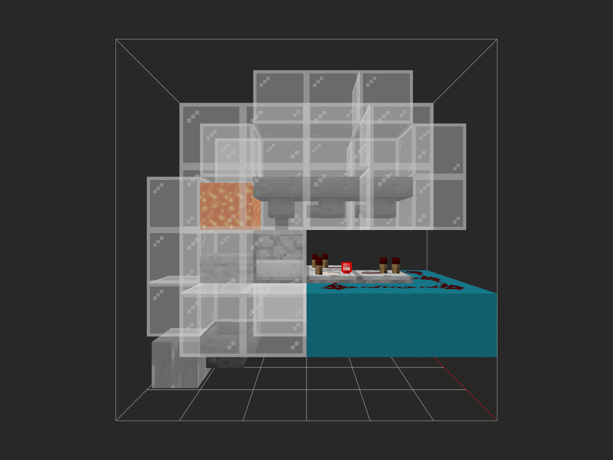 简易烤鸡机投影蓝图（Litematica）- 我的世界红石生电自动化-投影工坊