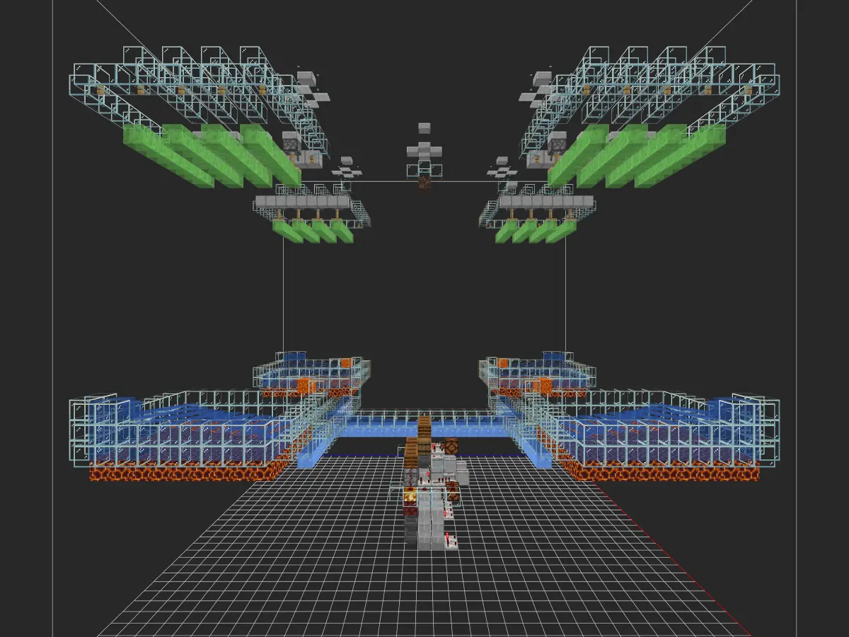 小型高效刷铁机投影蓝图（1.17+）- 我的世界红石生电自动化-投影工坊