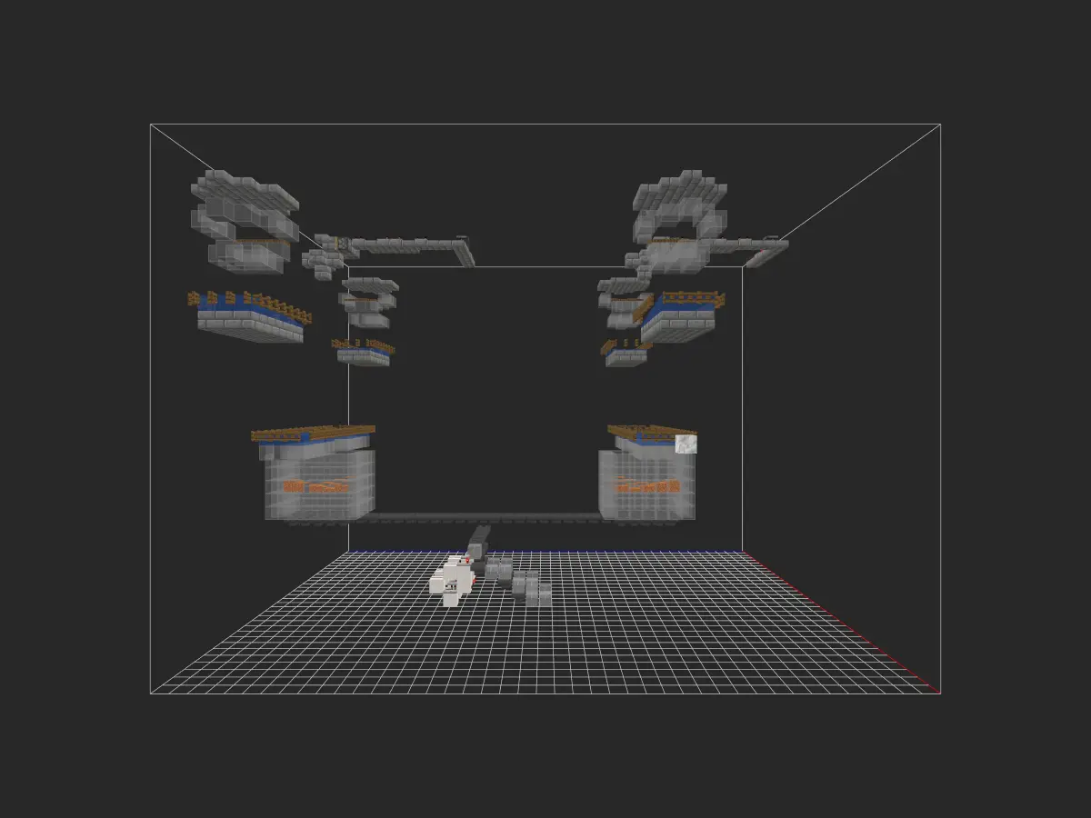 高效刷铁机投影蓝图（1.18+ / 4 刷怪点）- 我的世界红石生电-投影工坊