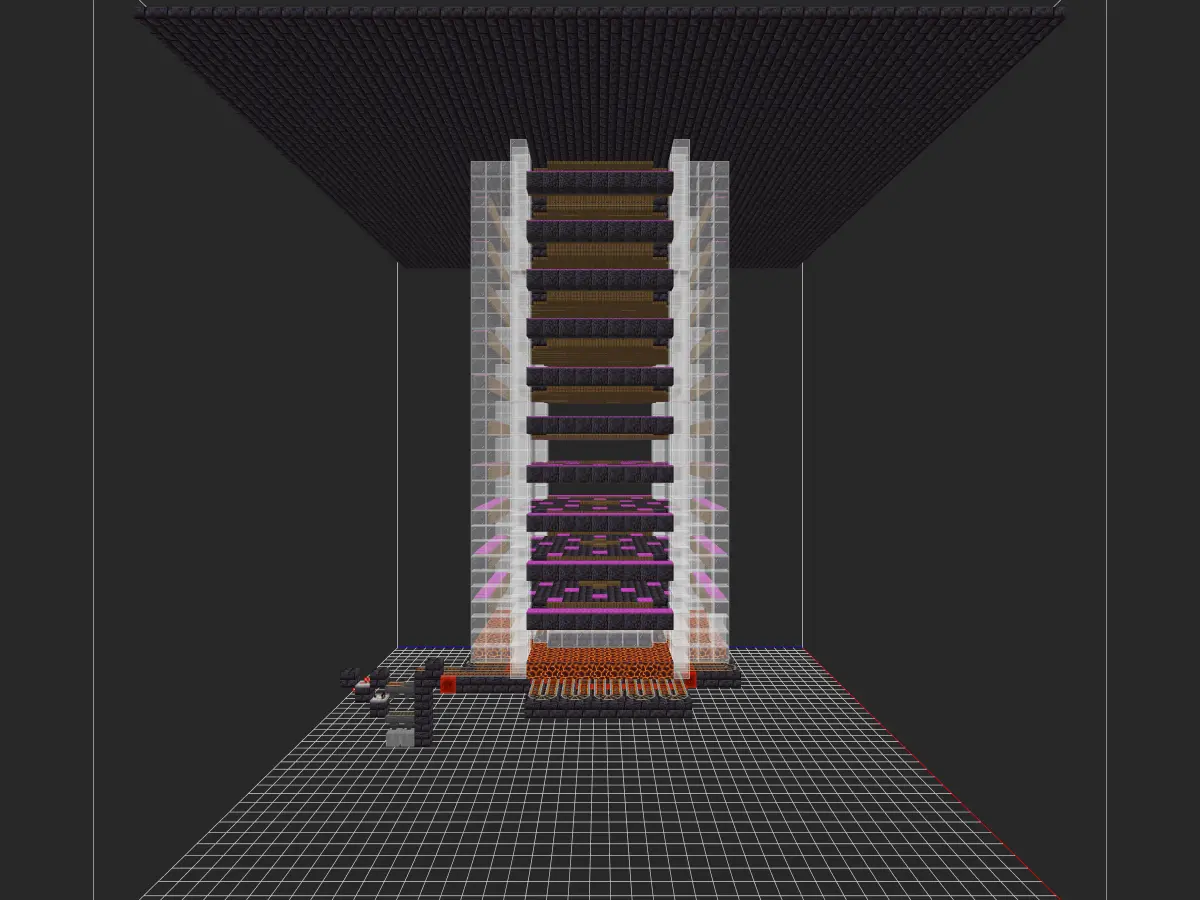 高效苦力怕农场投影蓝图（13000/h 效率）- 我的世界红石生电刷火药机-投影工坊