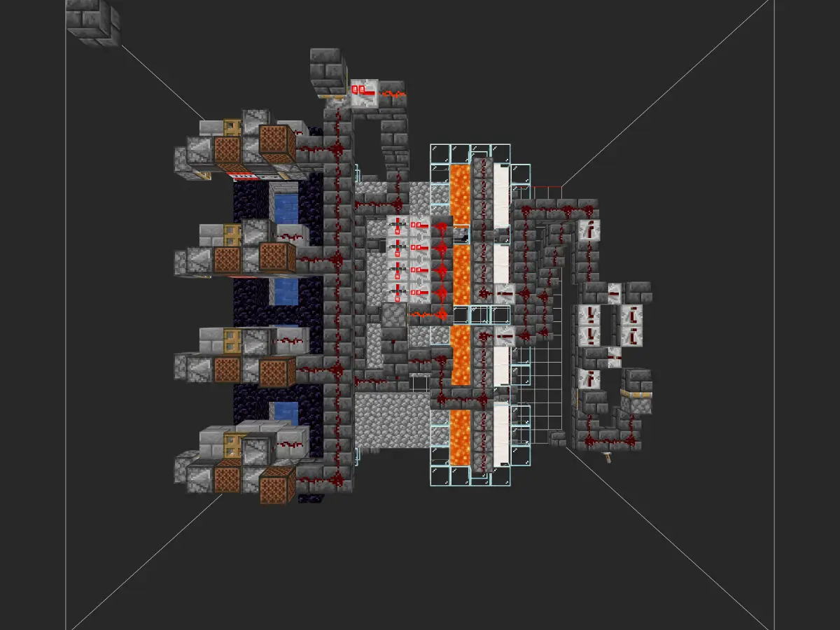 高速刷石机投影蓝图（带 TNT 复制）- 我的世界红石生电自动化-投影工坊