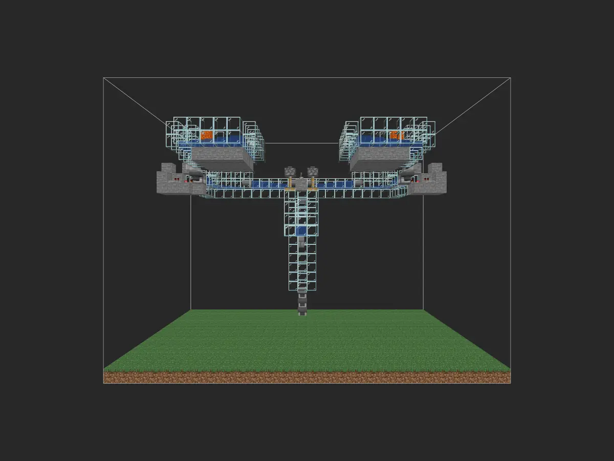 简易刷铁机投影蓝图（LogicalGeekBoy 设计）- 我的世界红石生电自动化-投影工坊