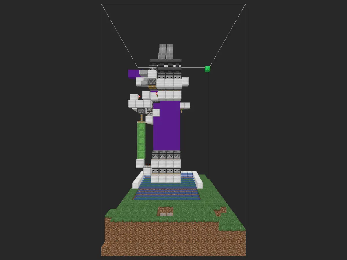 高速混凝土制造机投影蓝图（2.2万/h）- 我的世界红石生电自动化-投影工坊