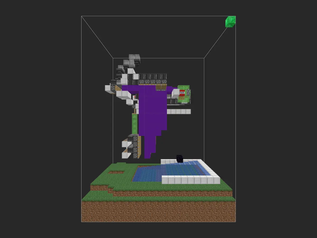 高速混凝土制造机投影蓝图（2.2万/h）- 我的世界红石生电自动化-投影工坊