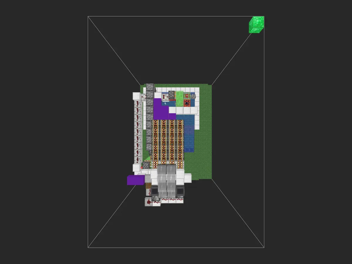 高速混凝土制造机投影蓝图（2.2万/h）- 我的世界红石生电自动化-投影工坊