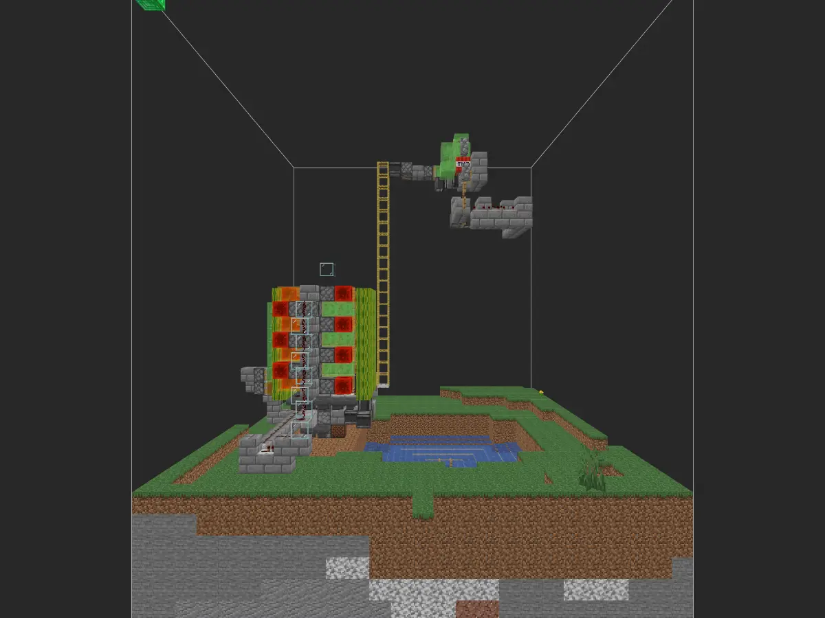 巨型树场投影蓝图（1.1万原木/h）- 我的世界红石生电自动化-投影工坊