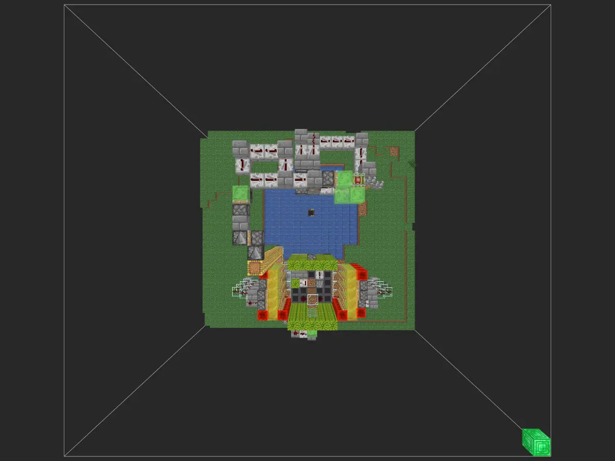 巨型树场投影蓝图（1.1万原木/h）- 我的世界红石生电自动化-投影工坊