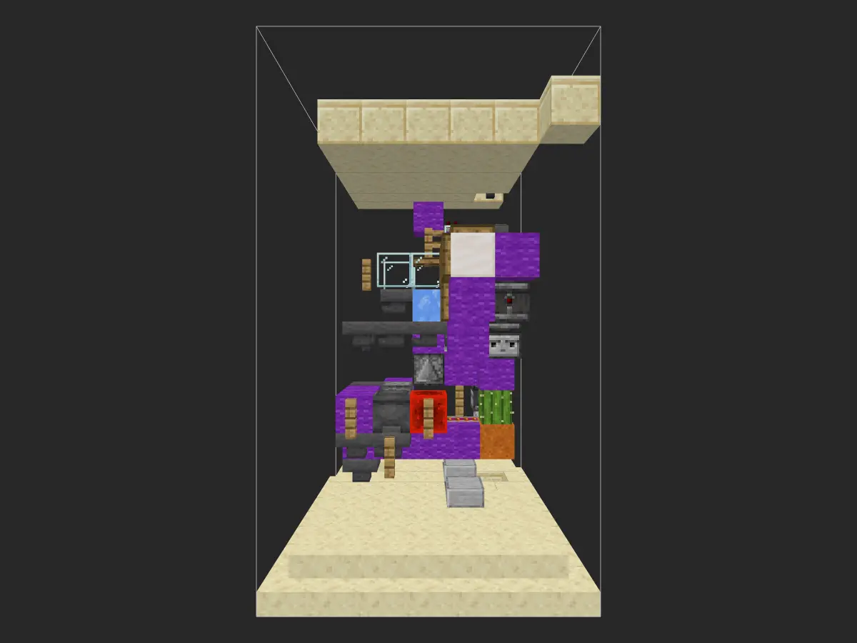矿车物品分类器投影蓝图（通用/防液体雪桶实体）- 我的世界红石电路-投影工坊