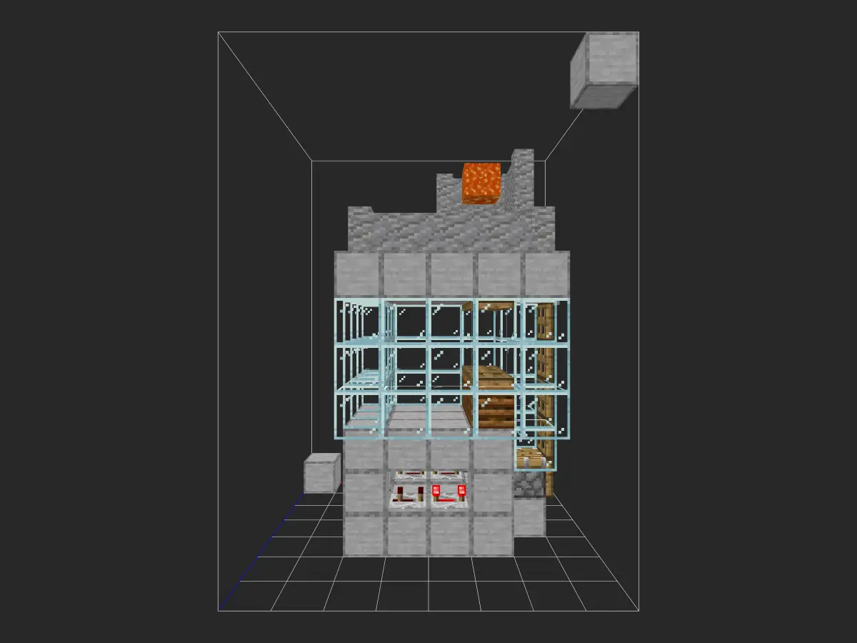 最优刷铁机投影蓝图（1.19 系列）- 我的世界红石生电自动化-投影工坊