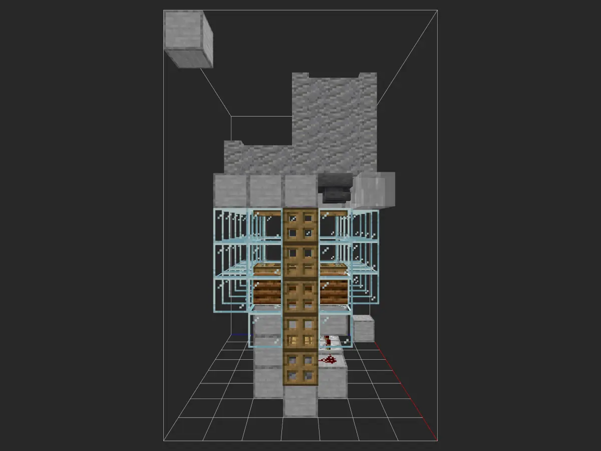 最优刷铁机投影蓝图（1.19 系列）- 我的世界红石生电自动化-投影工坊
