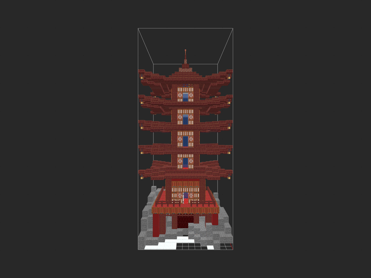 日式宝塔宅邸-投影工坊