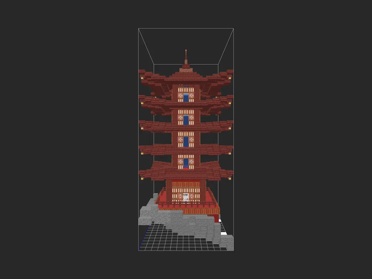 日式宝塔宅邸-投影工坊