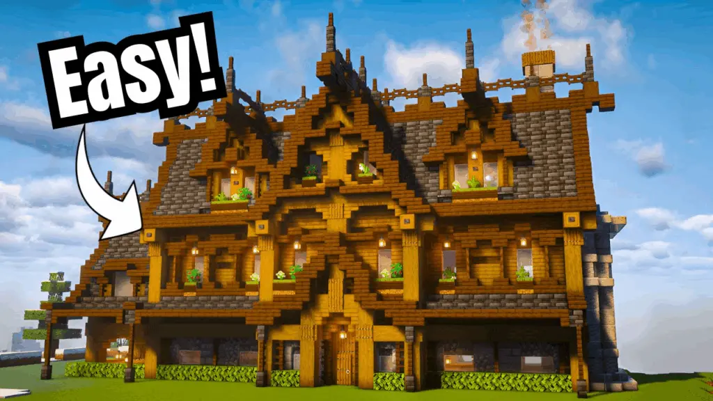 简易生存中世纪房屋-我的世界建筑投影