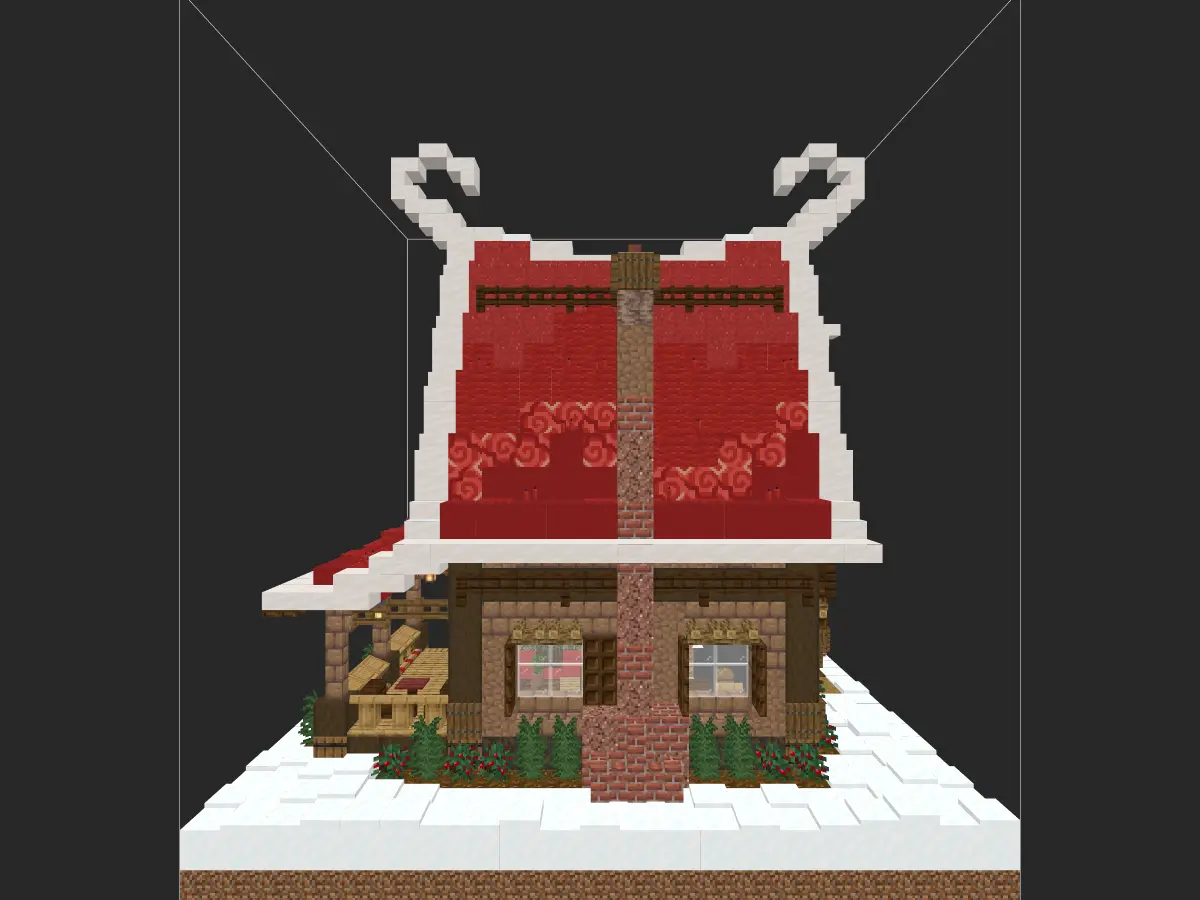 圣诞小屋-我的世界建筑投影分享-投影工坊