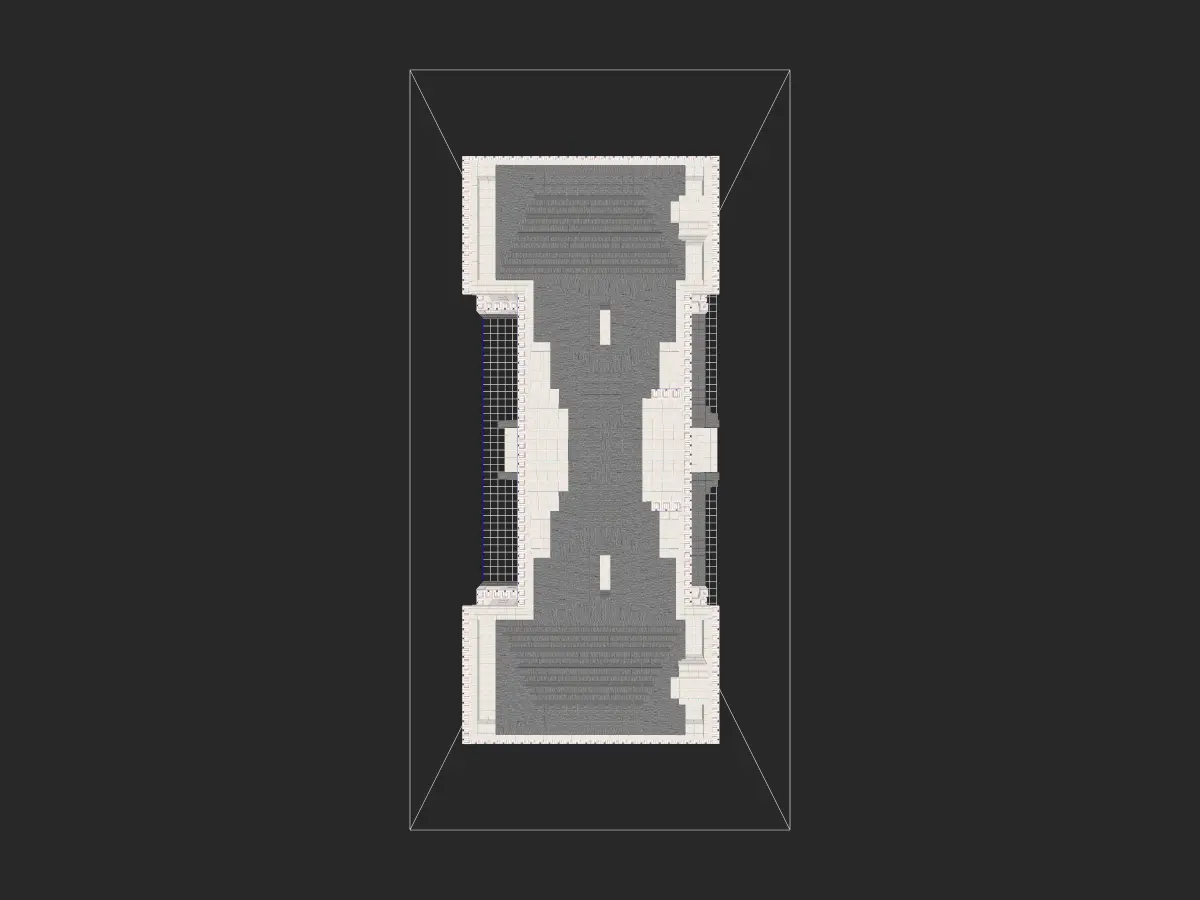 现代白色别墅建筑-投影工坊