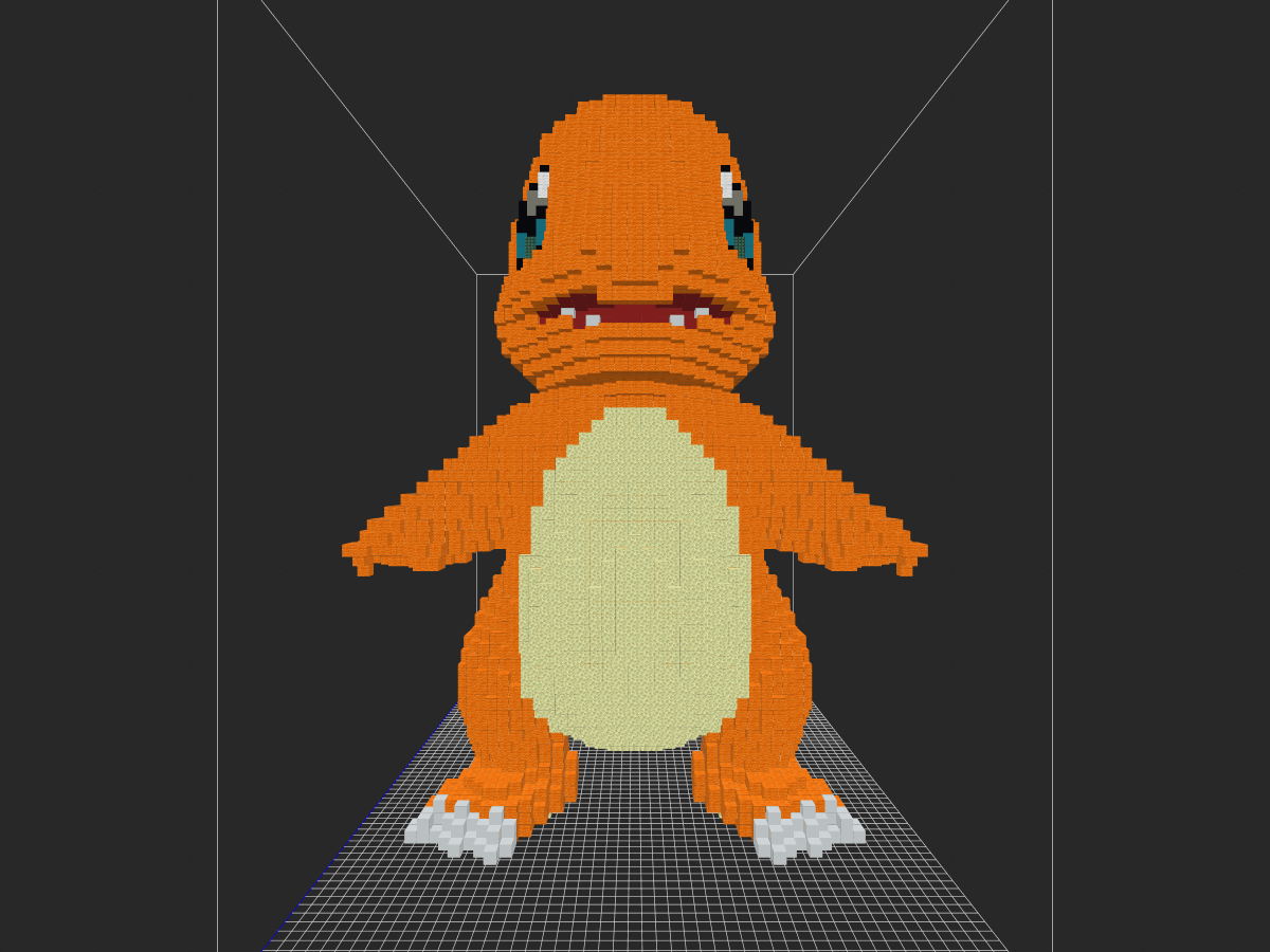 神奇宝贝小火（材料简单）-投影工坊