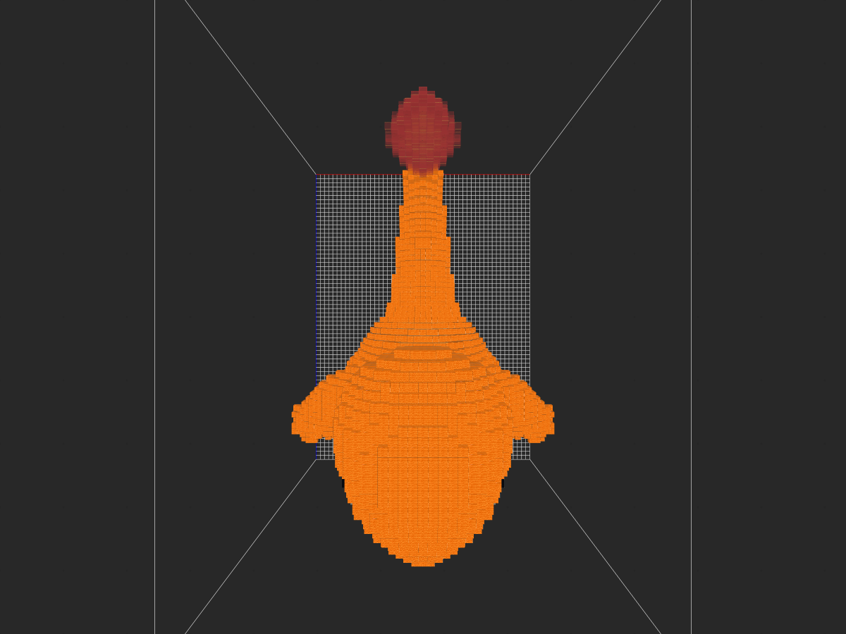 神奇宝贝小火（材料简单）-投影工坊
