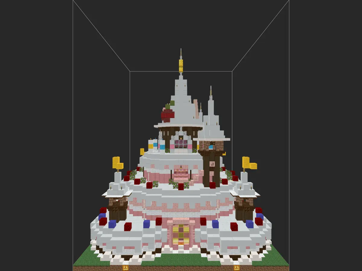 【转载】超豪华蛋糕城堡-投影工坊