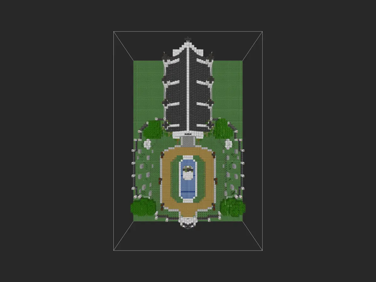 花园墓地！唯美安眠之地～（我的世界建筑教程）-投影工坊