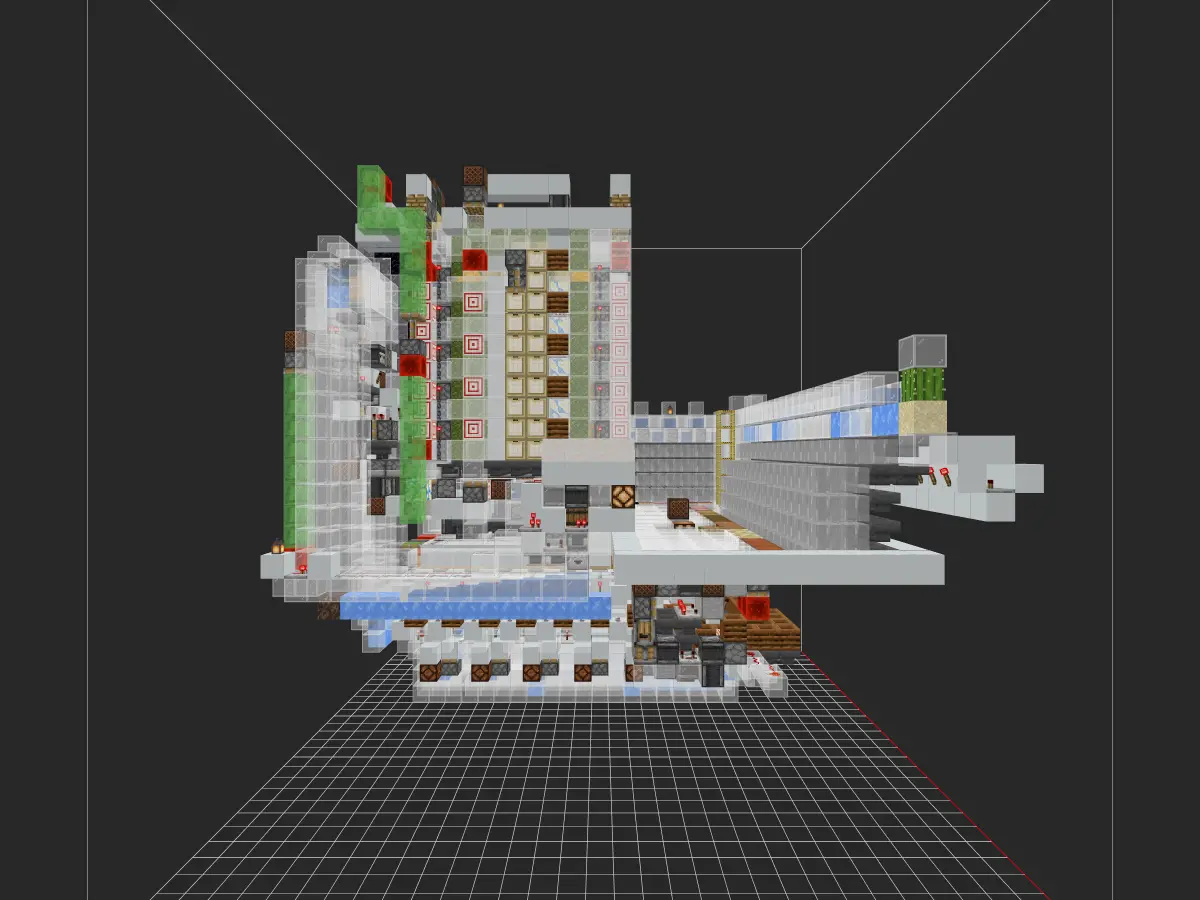 六树种树场。需要橡木要使用杜鹃花丛代替，不要种植橡树(不需要加限高方块)-投影工坊