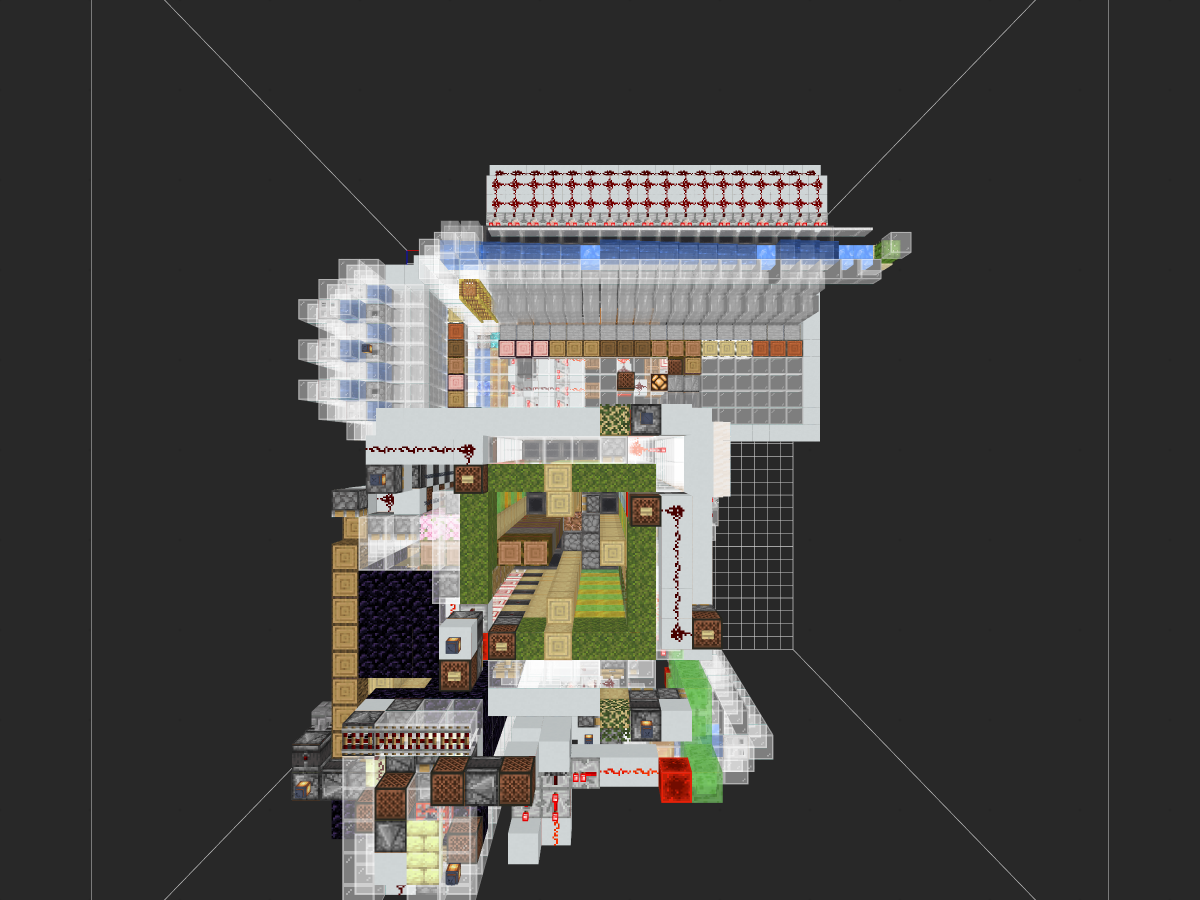 六树种树场。需要橡木要使用杜鹃花丛代替，不要种植橡树(不需要加限高方块)-投影工坊